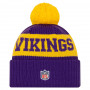 Minnesota Vikings New Era NFL 2020 Official Sideline Cold Weather Sport Knit cappello invernale