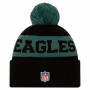 Philadelphia Eagles New Era NFL 2020 Official Sideline Cold Weather Sport Knit Wintermütze