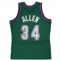 Ray Allen 34 Milwaukee Bucks 1996-97 Mitchell & Ness Swingman maglia