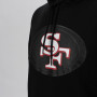 San Francisco 49ers New Era QT Outline Graphic maglione con cappuccio