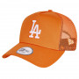 Los Angeles Dodgers New Era Tonal Mesh Trucker A-Frame Orange Mütze