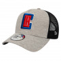 Los Angeles Clippers New Era 9FORTY A-Frame Trucker Jersey Essential Cappellino