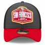 San Francisco 49ers New Era 39THIRTY Trucker 2021 NFL Official Draft cappellino
