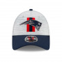New England Patriots New Era 9FORTY Official NFL Training Digi-Tech Heather Stretch Snap cappellino