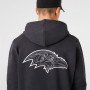 Baltimore Ravens New Era Outline Logo pulover s kapuco
