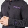 Minnesota Vikings New Era Outline Logo Graphite maglione con cappuccio