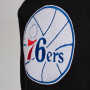 Philadelphia 76ers Mitchell & Ness Chenille Logo maglione con cappuccio
