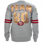 San Francisco 49ers Mitchell & Ness All Over Print Crew duks