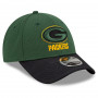 Green Bay Packers New Era 9FORTY Sideline Road OTC Stretch Snap Cappellino