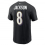 Lamar Jackson 8 Baltimore Ravens Nike Name & Number T-shirt
