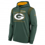 Green Bay Packers Nike Therma pulover sa kapuljačom