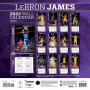 Lebron James 23 Los Angeles Lakers kalendar 2022