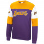 Los Angeles Lakers Mitchell & Ness Perfect Season Crew Fleece Pullover