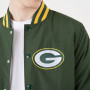 Green Bay Packers New Era Team Wordmark Bomber jakna