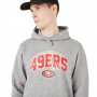 San Francisco 49ers New Era Team Shadow maglione con cappuccio