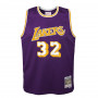 Magic Johnson 32 Los Angeles Lakers 1984-85 Mitchell & Ness Swingman Home maglia per bambini