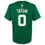 Jayson Tatum 0 Boston Celtics Flat Replica T-Shirt per bambini
