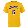 Lebron James 6 Los Angeles Lakers Flat Replica T-Shirt per bambini