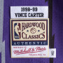 Vince Carter 15 Toronto Raptors 1998-99 Mitchell & Ness Authentic Road dres