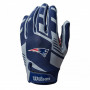 New England Patriots Wilson Stretch Fit Receivers Youth Guanti per bambini