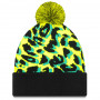 Valentino Rossi VR46 New Era Print Yellow Bobble cappello invernale