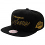 Los Angeles Lakers Mitchell and Ness BHM Script Mütze