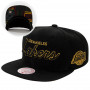 Los Angeles Lakers Mitchell and Ness BHM Script kapa
