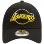 Los Angeles Lakers New Era 9FORTY A-Frame Trucker Home Field Mütze