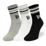 New Era Retro Stripe Crew 3x čarape