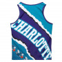 Charlotte Hornets Mitchell and Ness Jumbotron 2.0 Sublimated Tank T-Shirt