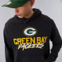 Green Bay Packers New Era Script Team Dark Grey maglione con cappuccio