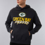 Green Bay Packers New Era Script Team Dark Grey maglione con cappuccio