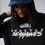 Seattle Seahawks New Era Script Team pulover sa kapuljačom