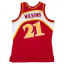 Dominique Wilkins 21 Atlanta Hawks 1986-87 Mitchell and Ness Swingman Trikot