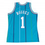 Muggsy Bogues 1 Charlotte Hornets 1992-93 Mitchell and Ness Swingman maglia