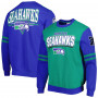 Seattle Seahawks Mitchell and Ness All Over Crew 2.0 Pullover