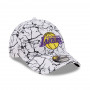 Los Angeles Lakers New Era 9FORTY Marble White kapa