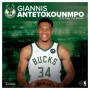 Giannis Antetokounmpo 34 Milwaukee Bucks kalendar 2023