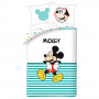 Mickey Mouse Disney Stripe Bettwäsche 140x200