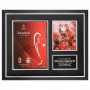 Steven Gerrard Signed Photo Large Framed 2005 Istanbul Final Programme Display COA