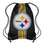 Pittsburgh Steelers Team Stripe Drawstring športna vreča