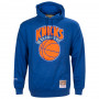 New York Knicks Mitchell and Ness Team Logo maglione con cappuccio