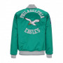 Philadelphia Eagles Mitchell & Ness Heavyweight Satin giacca