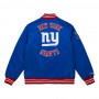New York Giants Mitchell & Ness Heavyweight Satin giacca