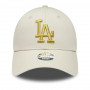 Los Angeles Dodgers New Era 9FORTY Metallic Logo ženski kačket