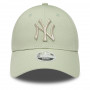 New York Yankees New Era 9FORTY Metallic Logo Damen Mütze