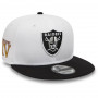 Las Vegas Raiders New Era 9FIFTY Crown Patches White kapa