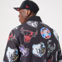NBA New Era All Over Print Team Logos Bomber giacca