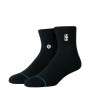 NBA Logoman Stance Black Qtr Socken