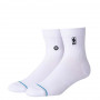 NBA Logoman Stance White Qtr čarape 